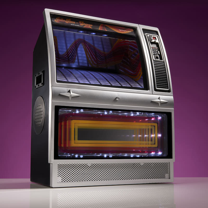 Quarter Arcades Retro Bluetooth Mini Jukebox Speaker - Stereo 70’S Edition
