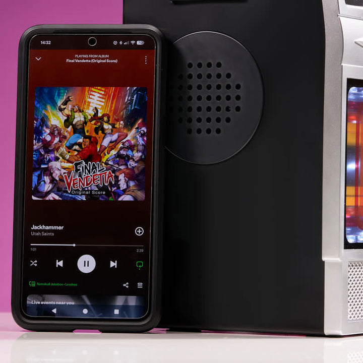 Quarter Arcades Retro Bluetooth Mini Jukebox Speaker - Stereo 70’S Edition
