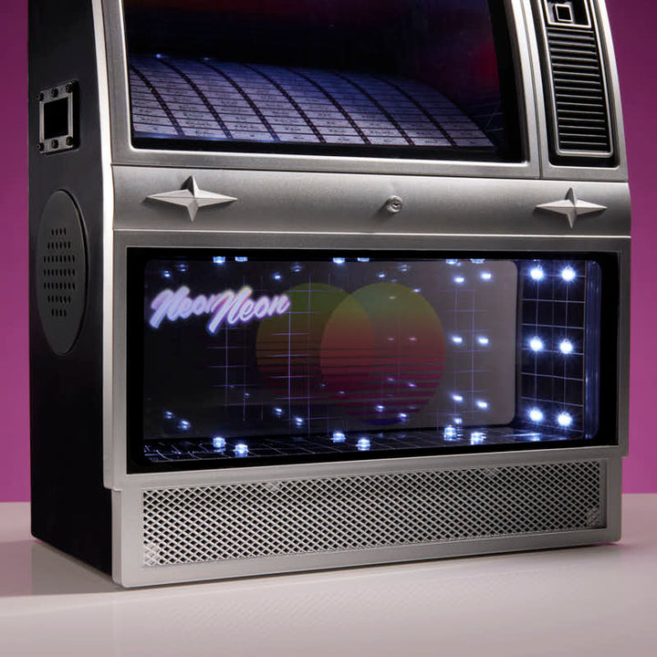 Quarter Arcades Retro Bluetooth Mini Jukebox Speaker - Neon 80’S Edition