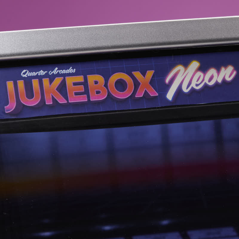 Quarter Arcades Retro Bluetooth Mini Jukebox Speaker - Neon 80’S Edition