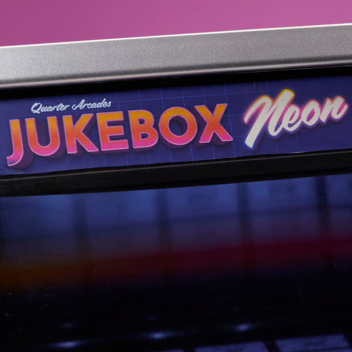 Quarter Arcades Retro Bluetooth Mini Jukebox Speaker - Neon 80’S Edition